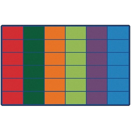 CARPETS FOR KIDS Carpets for Kids 4025 Colorful Rows Seating Rug 4025
